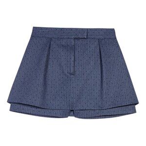 Maje Rhinestone Pinstripe Skort